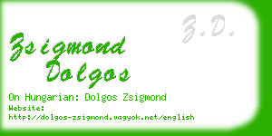 zsigmond dolgos business card